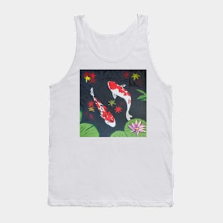 Koi Fish Pond Tank Top